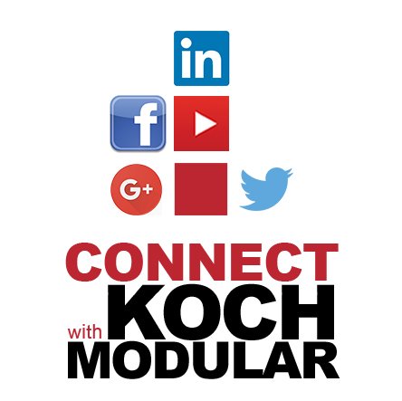 KochModular's tweet photo. Join the #KochModular conversation! Follow us on Facebook, connect w/ members of our team on LinkedIn, subscribe to our YouTube channel. https://t.co/OSbEz1KyFU