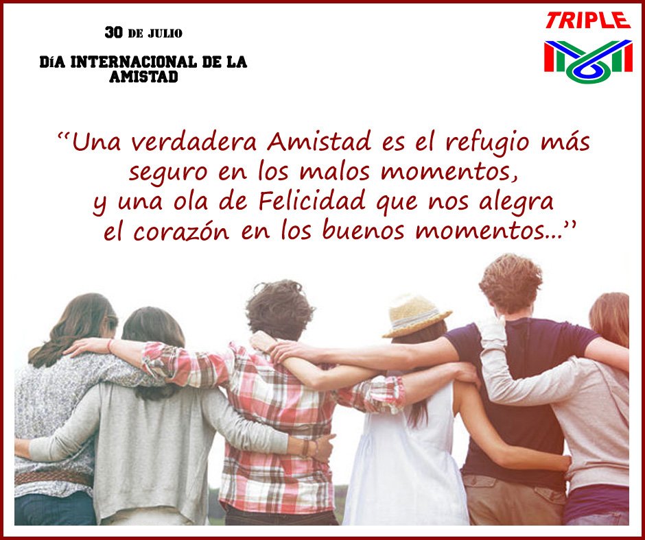 "Feliz día Internacional de la AMISTAD!"