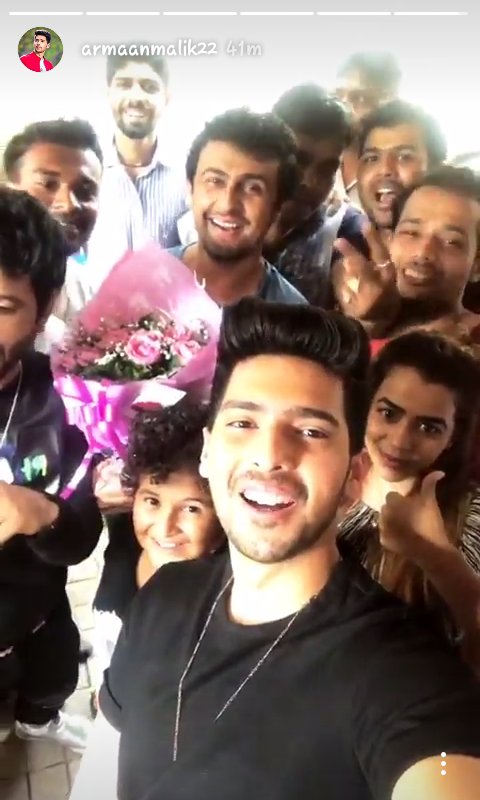 Fan boy excitement ha na nd enjoy sir\s party nd happy birthday sonu nigam sir  