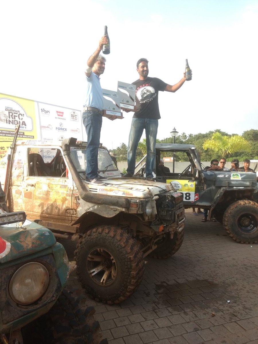 evoIndia's tweet photo. Gerrari boys Gurmeet Virdi and Kirpal Singh Tung take the overall win at #RFC2017. https://t.co/Zmbd5CTOXu