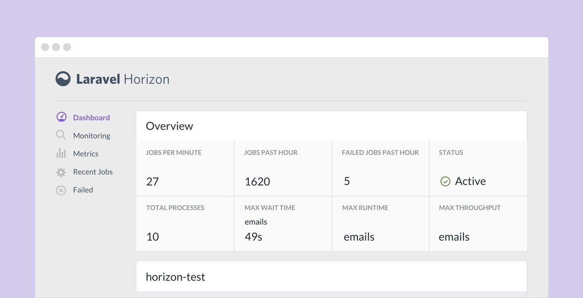 PatrikFuhrmann's tweet image. Introducing #Laravel Horizon buff.ly/2vVzmgP #laravelhorizon #php #Programming via @laravelnews