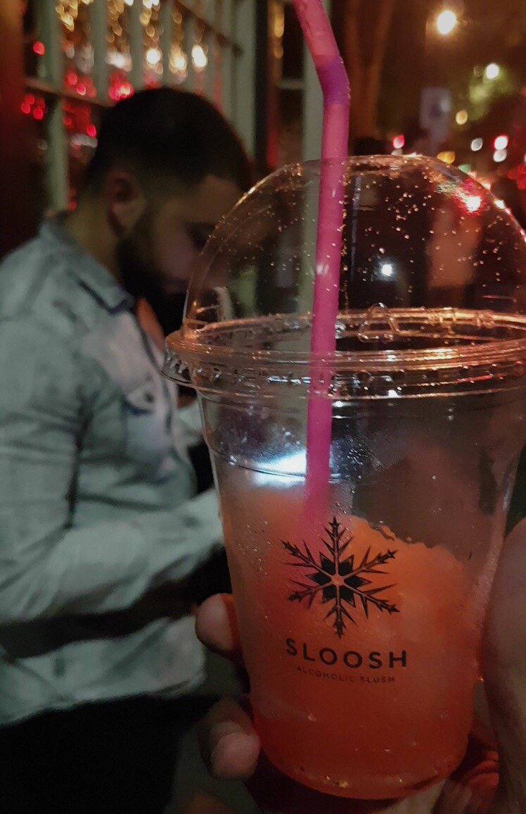 SlooshDrinks's tweet photo. Saturday Nights will never be the same again! #Sloosh has landed! #alcoholicslush #slush #cocktailslushies #London #Shoreditch https://t.co/tv0Tf1Lkzh