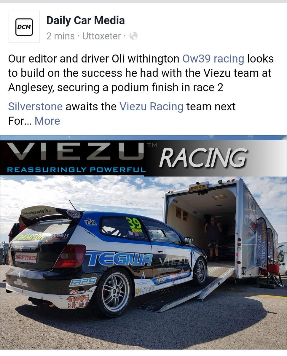 OliWithington's tweet photo. 3 weeks until myself and the team head to @SilverstoneUK  for the civic cup.. @ViezuTech  @CivicCupUK  @AngusMacKinnonl https://t.co/3MBmJhC5NB