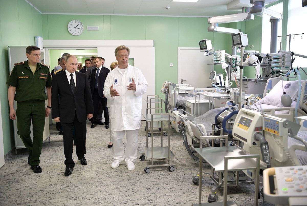 KremlinRussia's tweet image. #СанктПетербург: Посещение клиники Военно-медицинской академии имени С.М.Кирова bit.ly/2viOJTF