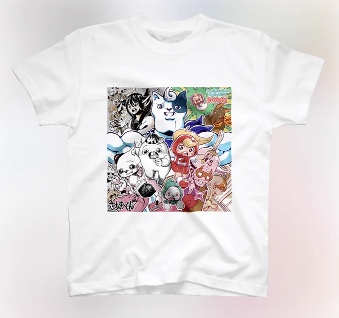 せっかく明日までTシャツ1000円オフセールやってるので、今回の集合絵のTシャツとついでにステッカーも作っちゃいました。キャットのマンガのファンの人におすすめのキャットファンTです。情報がぎゅっとなっていてお得感があるで〜す。
https://t.co/CvXJdT0SE7 