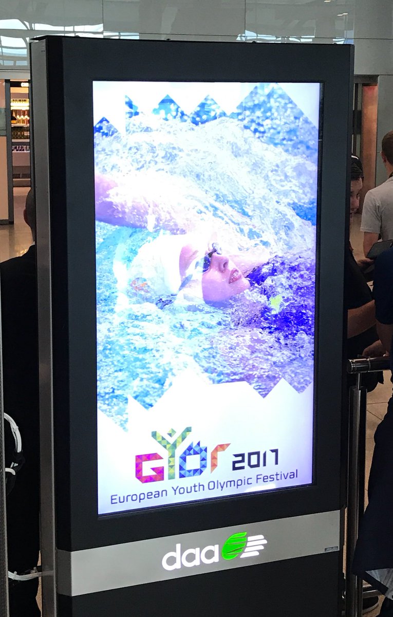 teamtsccoach's tweet photo. Nice Touch @DublinAirport as @olympiccouncil returns from @gyor2017 #appreciated #thoughtful https://t.co/aiDZ3Rh9Tm