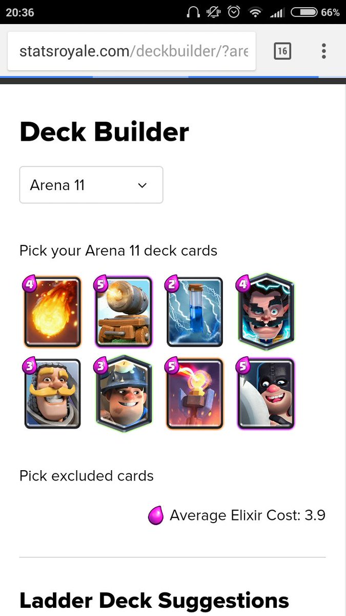 chee_hesian's tweet photo. @statsroyale Here's my deck... @statsroyale I just made it for fun... Using the #cannoncart , with #deckbuilder ... Hope you like it https://t.co/ieAuw7NOQB