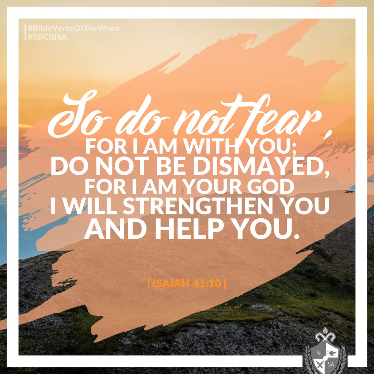 SBCBISA's tweet photo. Have a blessed Sunday! #SBCBISA #BibleVerseOfTheWeek https://t.co/8pXzWKqgMv
