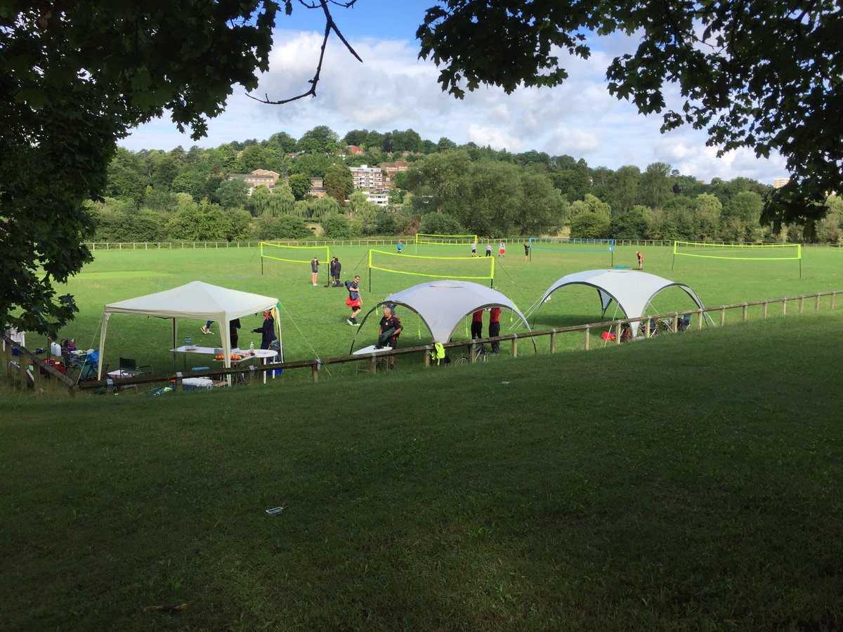 guildfordvolley's tweet photo. Nets are up and first teams have arrived  #GIVCTournament for a day of #Volleyball. https://t.co/q7NDku6aNb