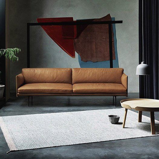 The #streamlined #Outline #sofa by #AnderssenVoll for #Muuto stands on a slender base that lends an air of lightness goo.gl/Qkdt1L