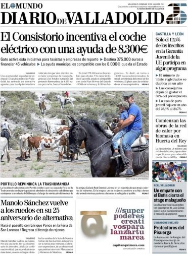 Las #portadas de los diarios de <a href="/edigrup/">Edigrup Media</a> en #CastillayLeón. No te pierdas <a href="/DiarioCyLMundo/">Diario de Castilla y León</a>, <a href="/diariodeleon/">Diario de León</a>, <a href="/diariodesoria/">Heraldo Diario de Soria</a> y <a href="/correodeburgos/">El Correo de Burgos</a>
