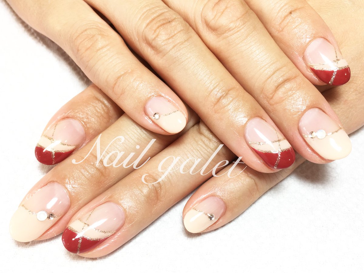 Nail Galet No Twitter ダブルフレンチ T Co Lfviyntba3 Nailgalet ネイルガレ Nail ネイル ネイルサロン 堺市北区 大阪狭山市 ネイルデザイン ネイルアート ハンド フット ダブルフレンチ ななめフレンチ ボルドー T Co X69y2moima