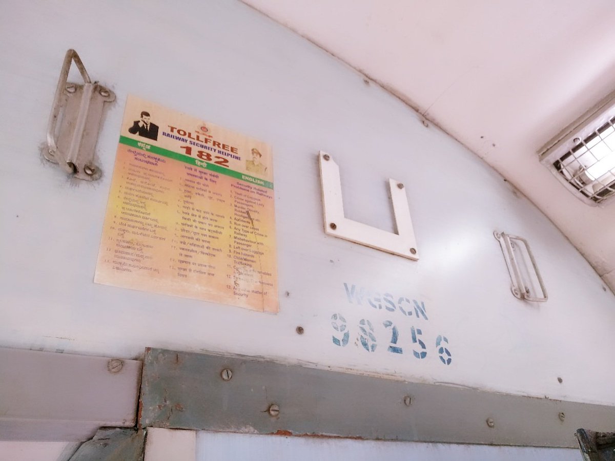 FHallikeri's tweet photo. Train no 16230, Varanasi Mysuru, S 7, internal coach number plate nahi hai,  pnr no - 2430624664, https://t.co/sPJ2RexlOS