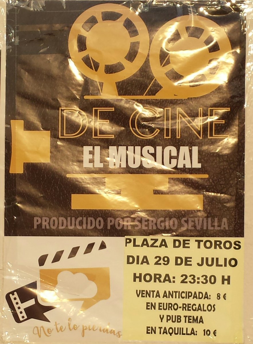 honoratobenita's tweet photo. Noche de estreno del nuevo musical DE CINE en la plaza de toros de Motilla del Palancar, producido Por Sergio Sevilla https://t.co/G2KplSSkZZ
