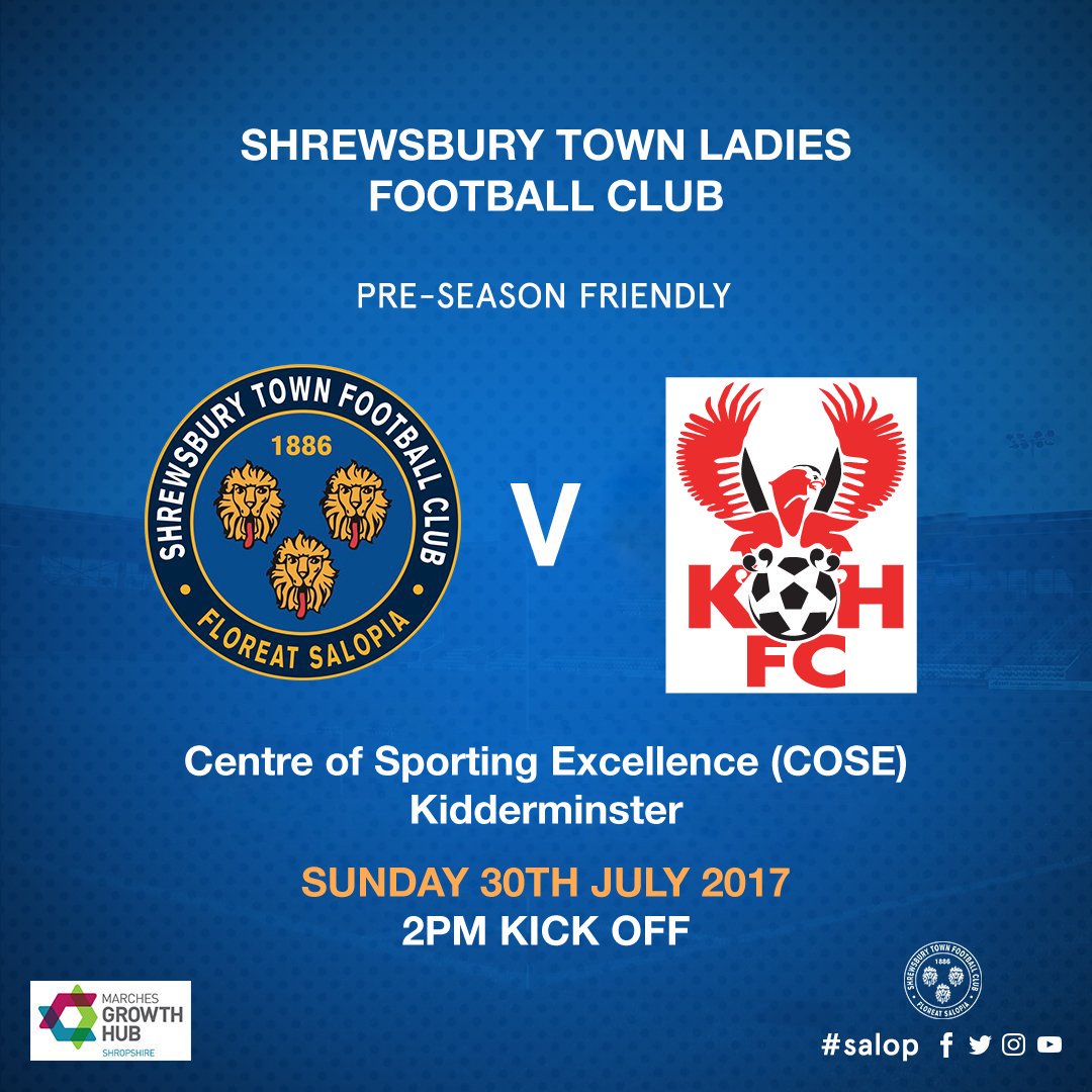 shrewswomen's tweet photo. MATCHDAY: The ladies are in action today against Kidderminster Harriers at COSE (DY11 7DY), 2pm KO. @shrewsweb https://t.co/8mEr9vqOSv