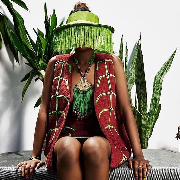afrodyssee's tweet photo. Ré The Wèré for RÉ LAGOS. 2 pieces SS16 paired with the SS17 visors. #fashion #lagos #nigeria #relagos #africa #afrofashion #afroprints https://t.co/WaLBRMSYvb