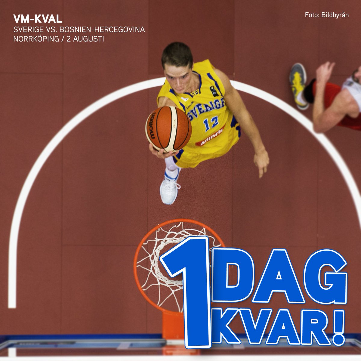 1 DAG KVAR! 💥 Sverige vs. Bosnien-Hercegovina. 18.00. Stadium Arena, Norrköping. Biljetter: bit.ly/VMkvalBosnien