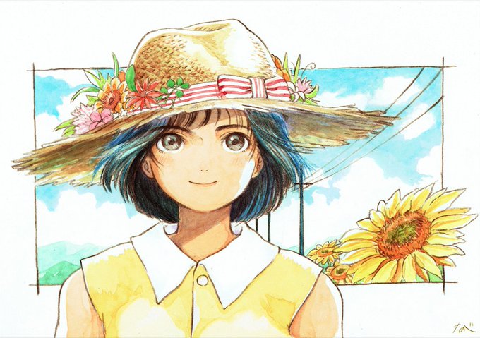 夏の #水彩 