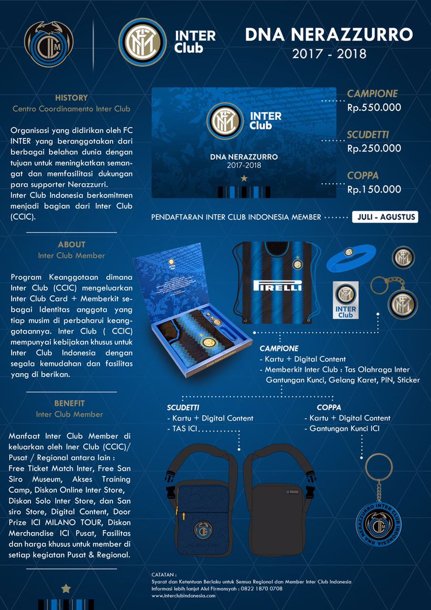 Check interclubindonesia.com/interclubmembe… untuk registrasi #ICM1718 periode pendaftaran HANYA sampai 31 Agustus 2017 yah. Jgn sampe ketinggalan..