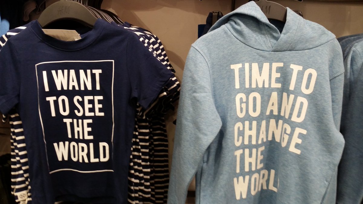 caosullivan13's tweet photo. @hm Trying to raise a girl who believes she can change the world. You're not helping. Spot the boy or girl teeshirts #everydaysexism https://t.co/fqpt591tja