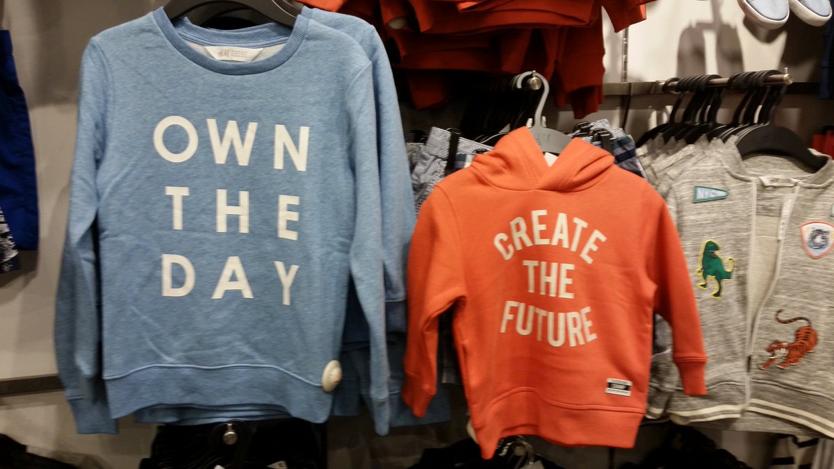 caosullivan13's tweet photo. @hm Trying to raise a girl who believes she can change the world. You're not helping. Spot the boy or girl teeshirts #everydaysexism https://t.co/fqpt591tja