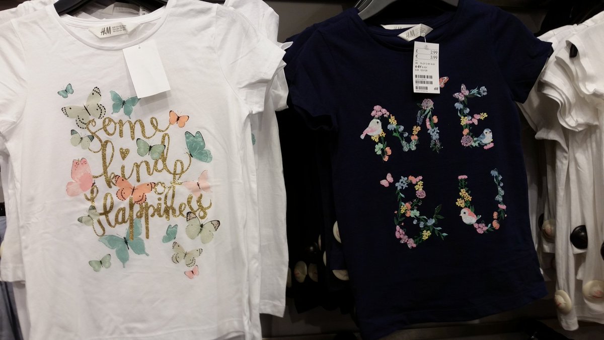 caosullivan13's tweet photo. @hm Trying to raise a girl who believes she can change the world. You're not helping. Spot the boy or girl teeshirts #everydaysexism https://t.co/fqpt591tja