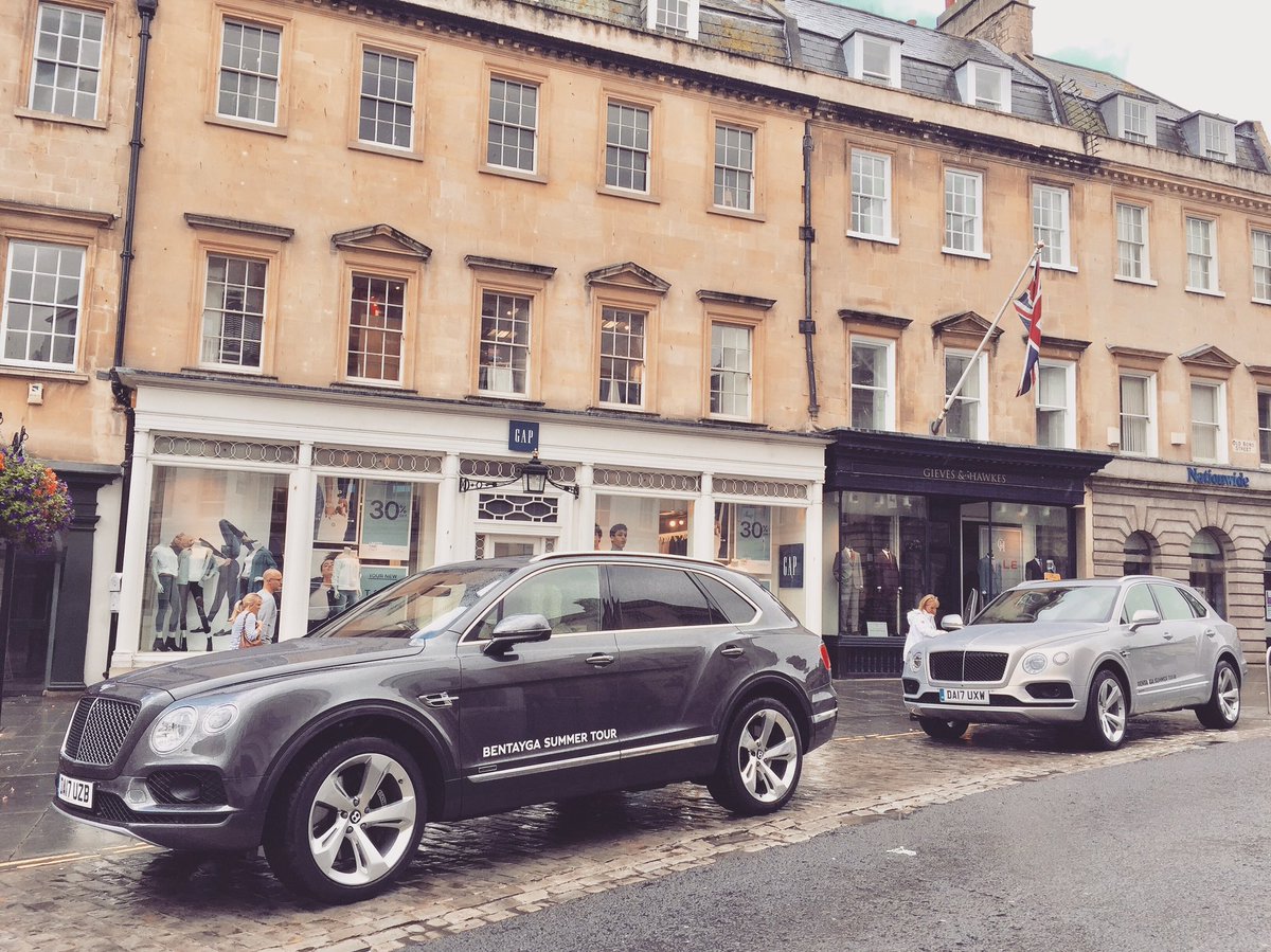 You can also visit the Bentley Bristol team at Gieves & Hawkes, #Bath with a stunning Bentayga Display #BentleySummerTour #Bentayga #Bespoke