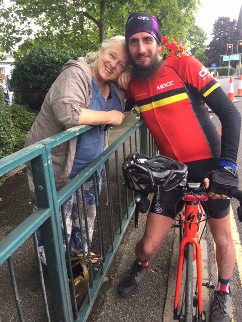 BBCSurrey's tweet photo. Simon Fryer and Suzanne Quartley chatted with us a few mins ago on-air. Simon's riding to raise £5k for Help The Heroes and Cystic Fibrosis https://t.co/u468HJnzij