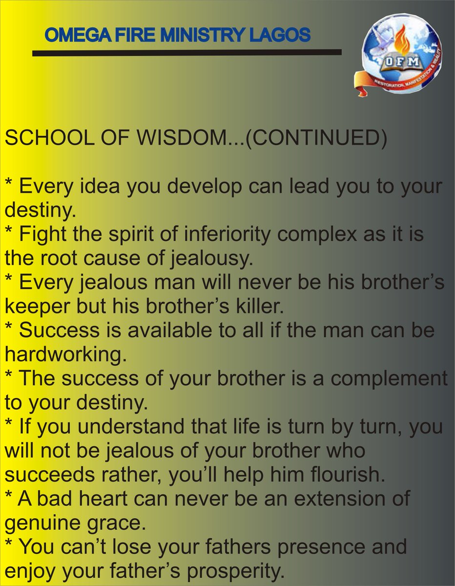 ofmlagos's tweet photo. #9SundaysofDivinePossibilities
#SundayJuly30 #2017
#TaggedGodCan #Jehovahthedoctor
#ofmlagos https://t.co/vw8oacvSOq