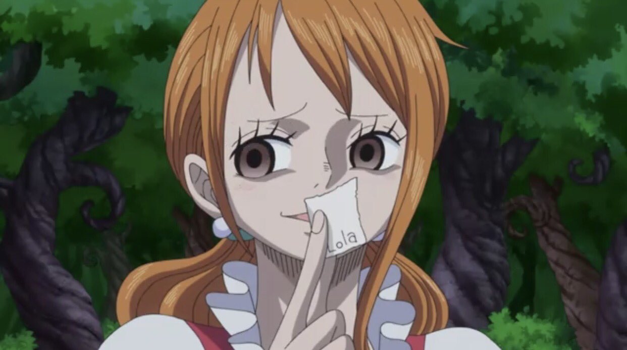 Bushi ナミがローラからもらったビブルカードが使えるとわかった時の表情がアニメの方がえげつない 闇落ちした時の表情じゃん笑 T Co E0odtgguhx Twitter