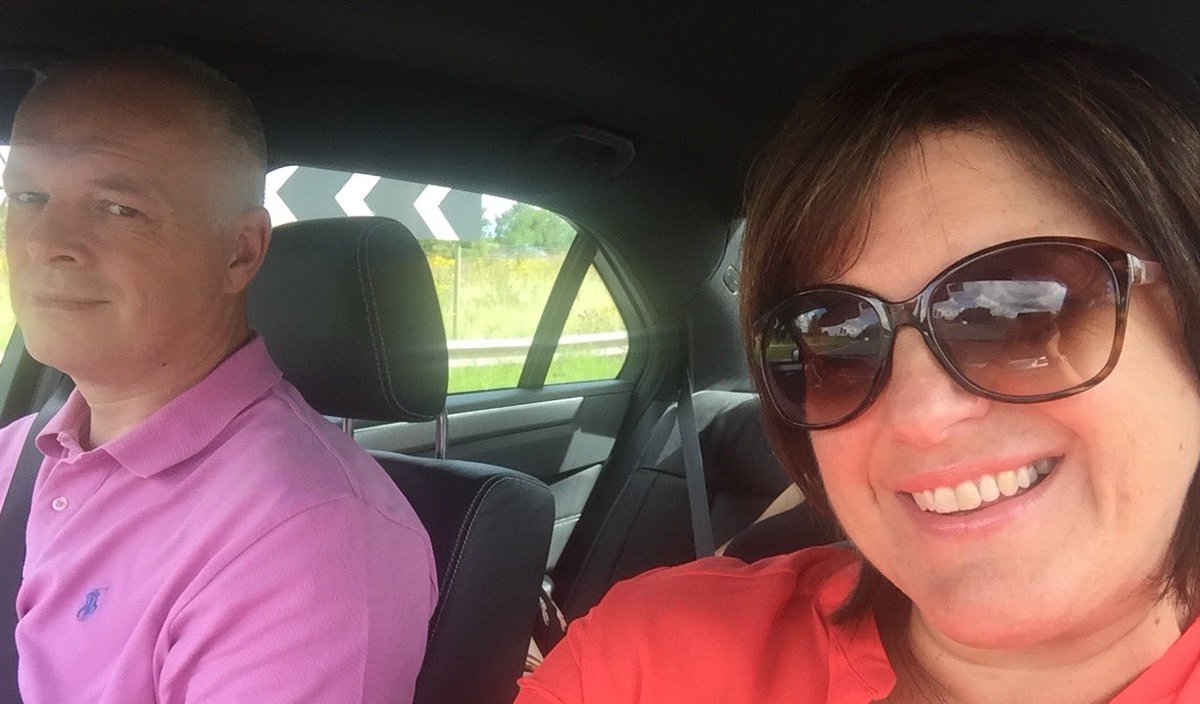 GreatrexJenkka's tweet photo. On the way to the airport with @dekkowindows . #Corfu here we come! 🌞Daughter is hiding in the back seat #embarrasingparents 🤣 https://t.co/EkkVlxWwMu