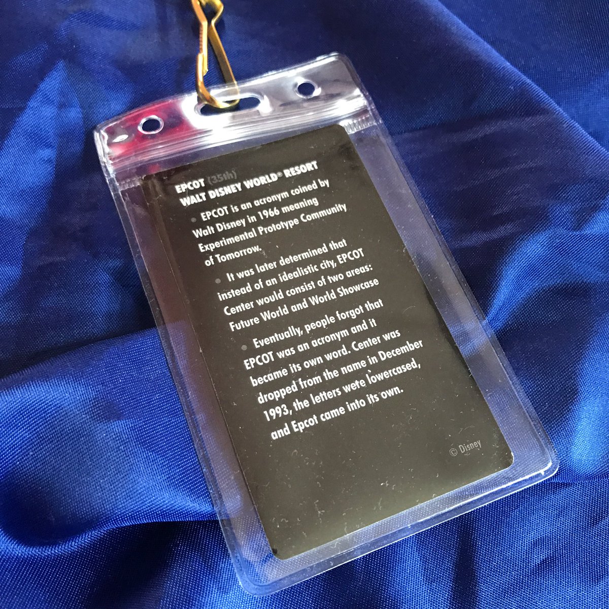 OriginalEpcot's tweet photo. #Epcot35 commemorative merchandise from the last #D23Expo2017. #rememberthefuture https://t.co/UYrGWHeJfO