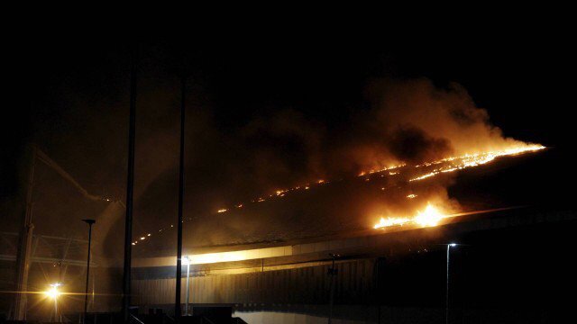 Velodrome in Rio on fire. Legacy...