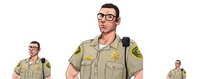 SheriffBeck's tweet photo. Subs on the channel asked and they got it, #LtBeck emotes for SrDeputy level subs. Waiting for it to be approved! #SupportSmallStreamers https://t.co/649W49psKZ