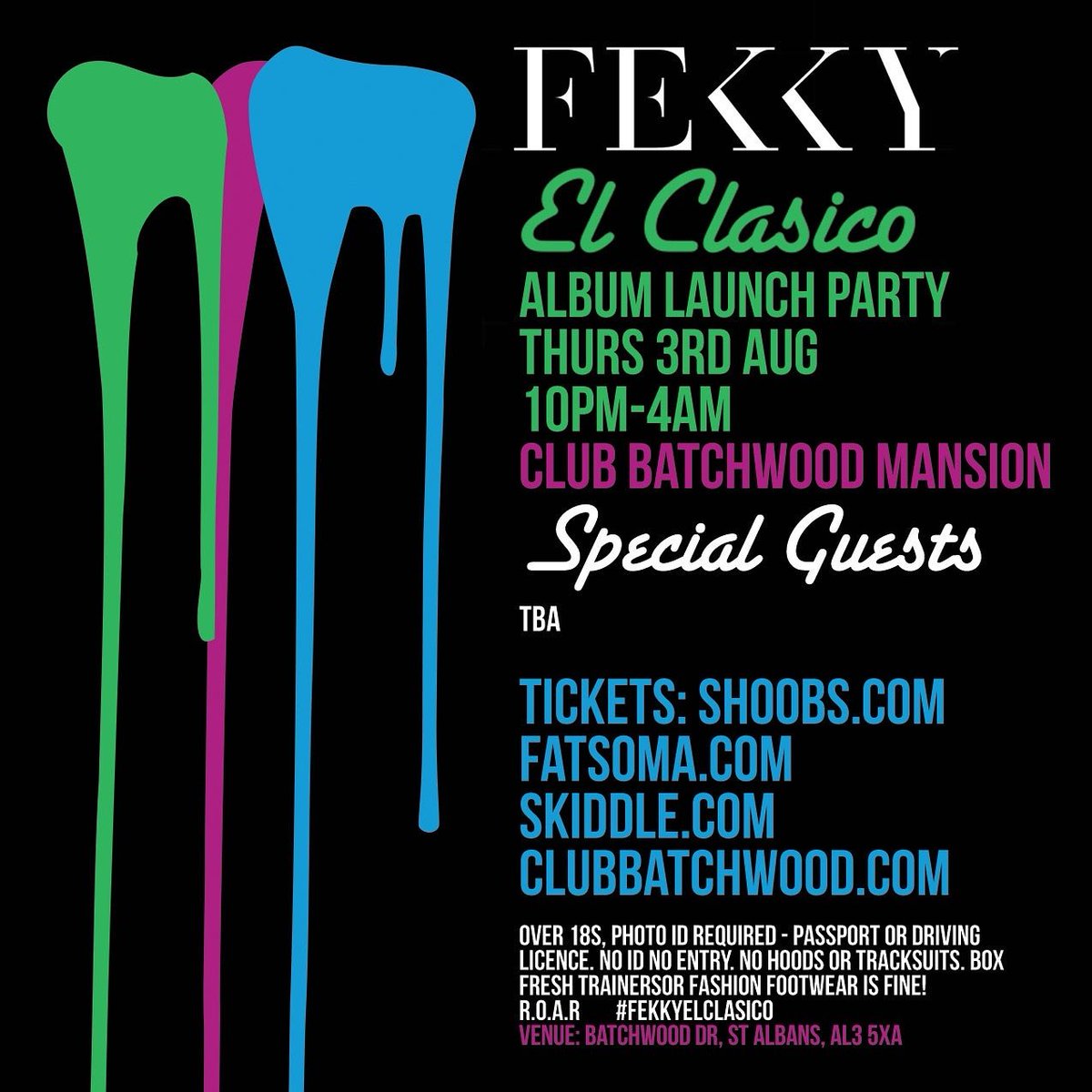 FekkyOfficial's tweet photo. THIS coming Thursday 3rd August 🎉 Mansion Business 💥 @ClubBatchwood #ElClasico Album Launch Party 🍾 🥂 Get Your Tickets 🎫 Now 📲 #RT https://t.co/fu2dpjyUbn