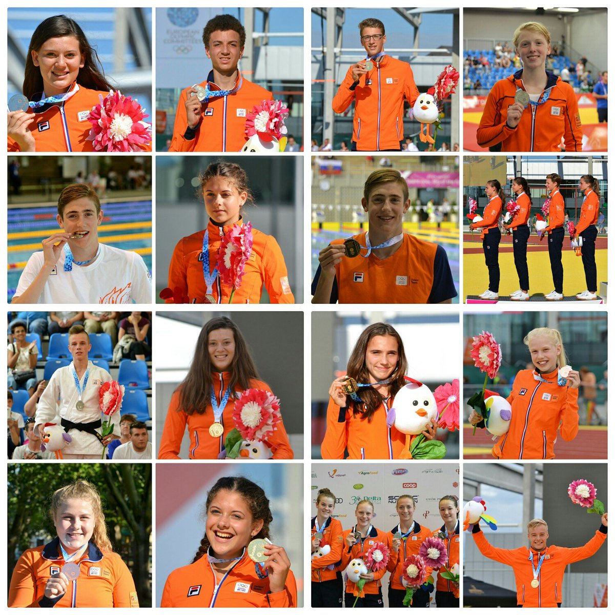 nocnsf's tweet photo. EYOF #GyOr2017 ten einde. #TalentTeam Nederland op weg naar huis met 8 🥇 6🥈 2🥉 #NLwint https://t.co/IQayL7tiE7