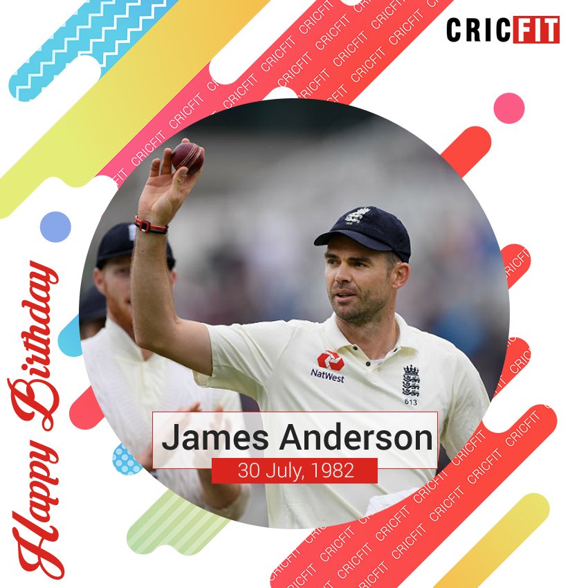 Cricfit Wishes James Anderson a Very Happy Birthday! 