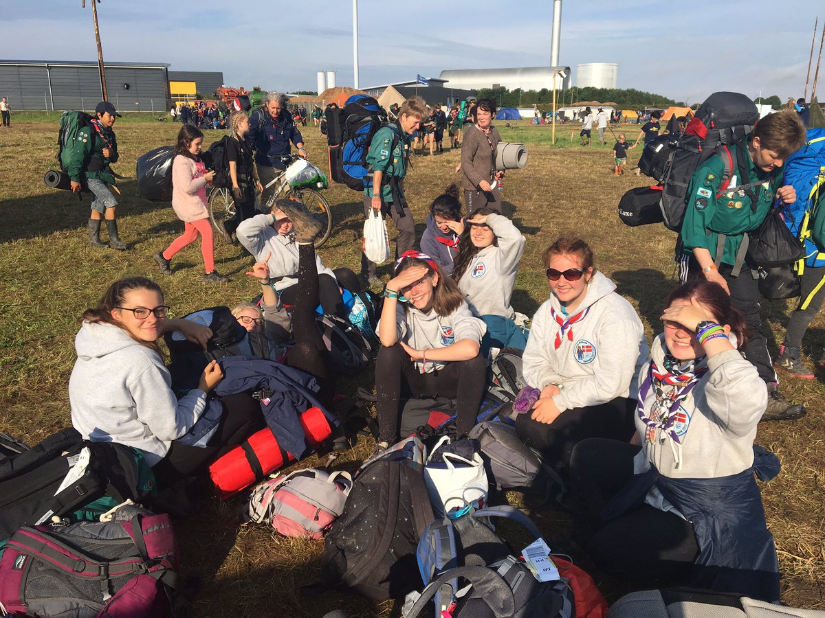 Denmark2017's tweet photo. I'm a Jamboree survivor get us out of there! We've finished camp and are ready to explore Copenhagen! https://t.co/MLCE5wLiuM