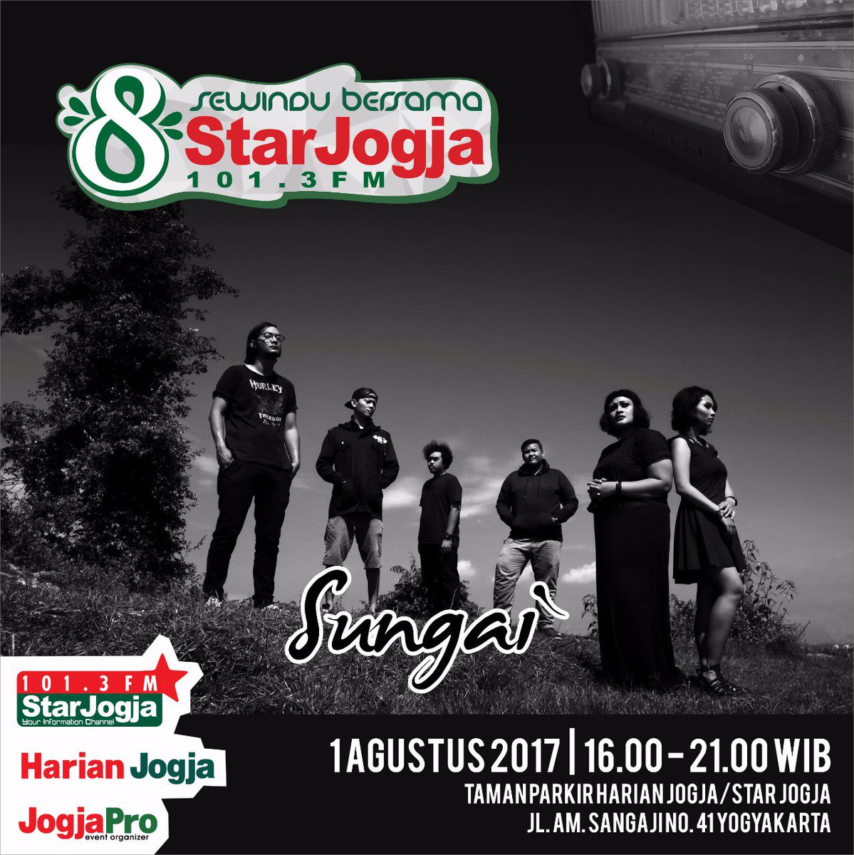 starjogja's tweet photo. 1/8/2017 16:00 di Halaman Radio Star Jogja #SewinduStarJogja Menampilkan: @boardingroom @Illona_A &amp; @SungaiYk https://t.co/3uEs0PLsGB