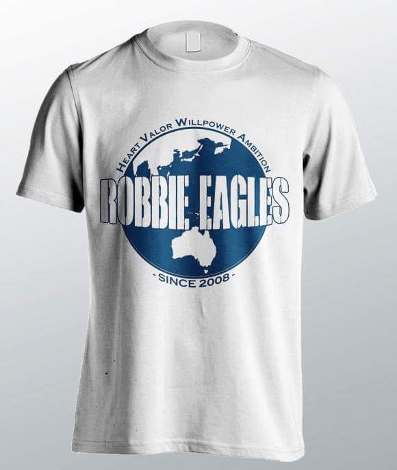 RobbieEagles_'s tweet photo. New tees this Friday thanks to #MakeMerchandise - Heart, Valor, Willpower, Ambition. I stand by these mottos and will continue to! #Aussie https://t.co/c55WCSDmfV