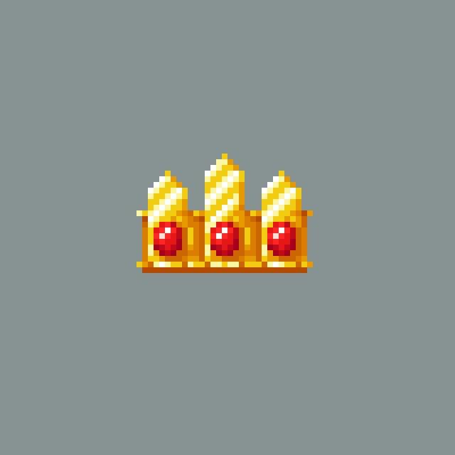 LastPaladinGame's tweet photo. We're late again with #crown for #pixel_dailies #gamedev #pixelart #indiegame #indiedev #gameart #androidgame https://t.co/dJw6TOIJia