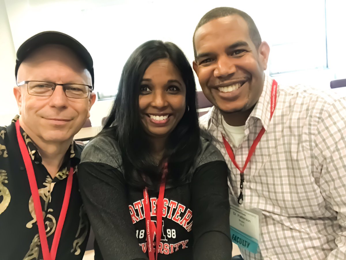 CherylButts1's tweet photo. My classmate Bob, me and Prof Patterson!!! My Northeastern family! #2017EdDRES @tpssuper https://t.co/cPbbbWhB6i