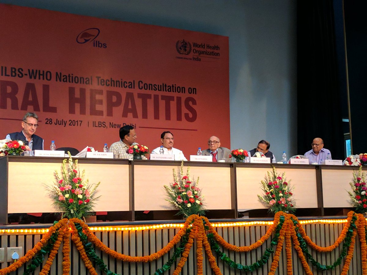 MoHFW_INDIA's tweet photo. Sh @JPNadda stressed on the importance of prevention, surveillance and screening for viral #Hepatitis #worldhepatitisday2017 https://t.co/07UzNbowtY