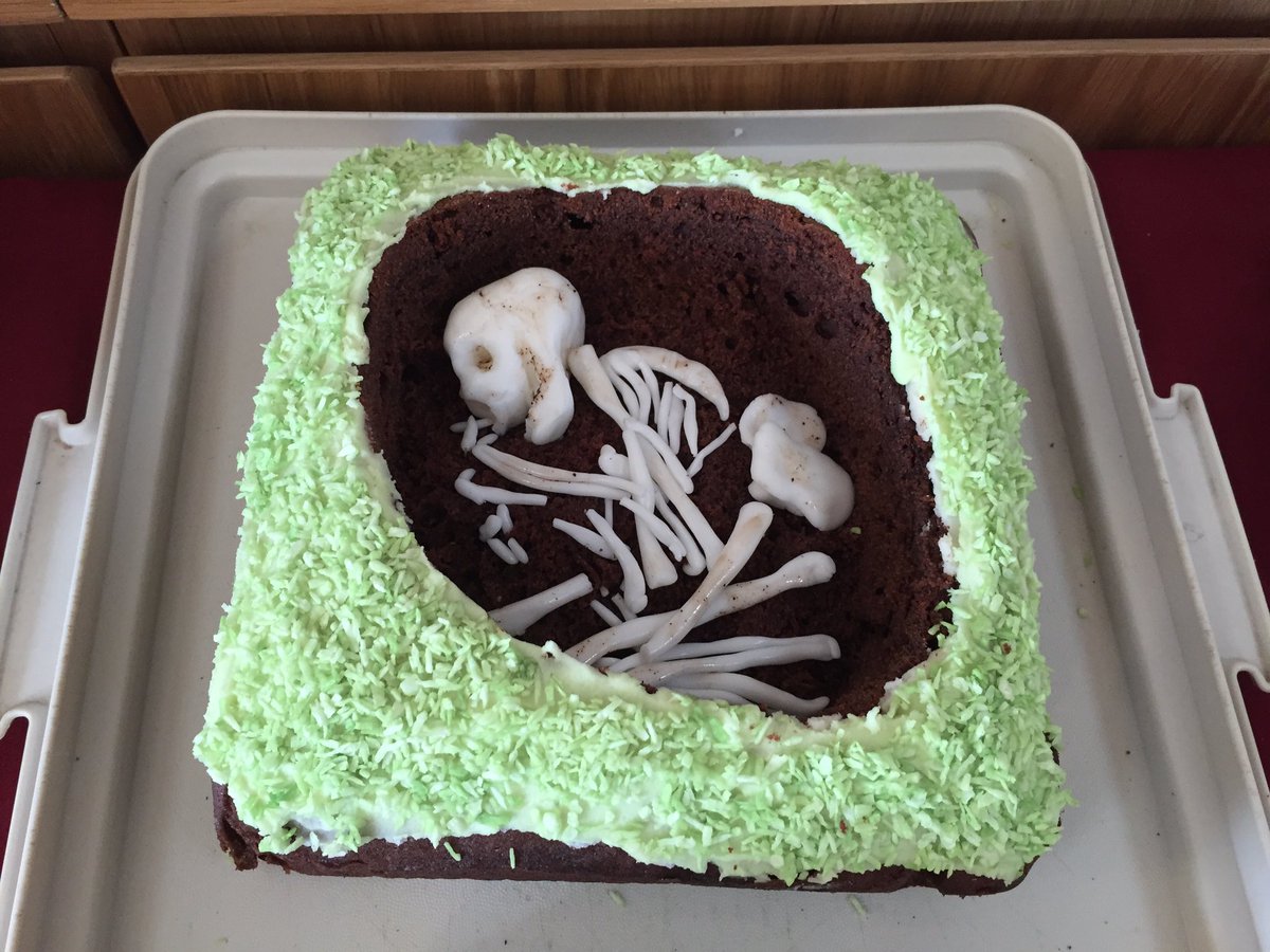 And another staff entry for the @FestivalofArch #Archaeocake competition! An Iron Age burial by one of our directors Maureen! 🏺