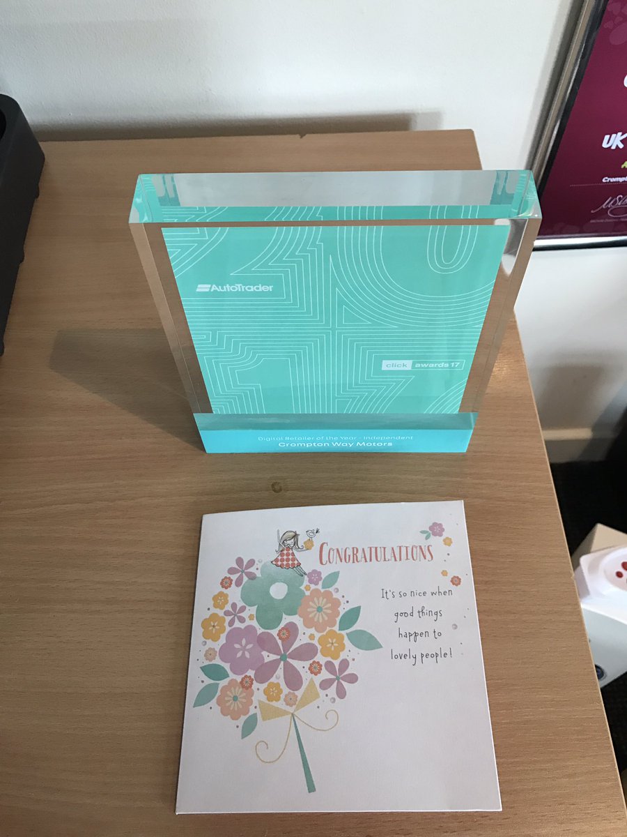 CWMMOTORS's tweet photo. Made our day when these arrived in the post ☺️ #Atclickawards #Autotrader #customerservice #happymotoring https://t.co/hX93MYX8fU