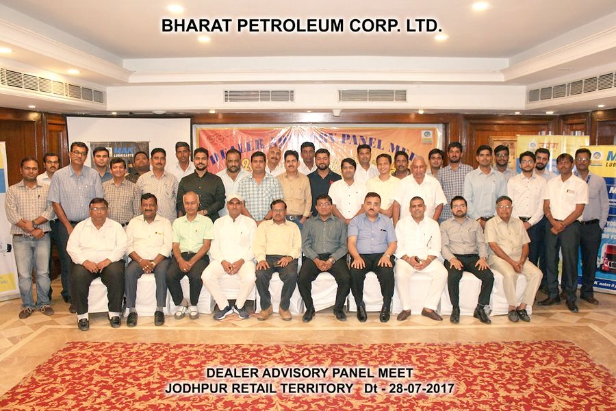 BPCL_Jodhpur's tweet photo. Dealer Advisory Panel Meet
 @BPCL_Jodhpur @bprajstate @PeethambaranT @singharunbpcl @BPCLRetail https://t.co/5Riq1QcrqV