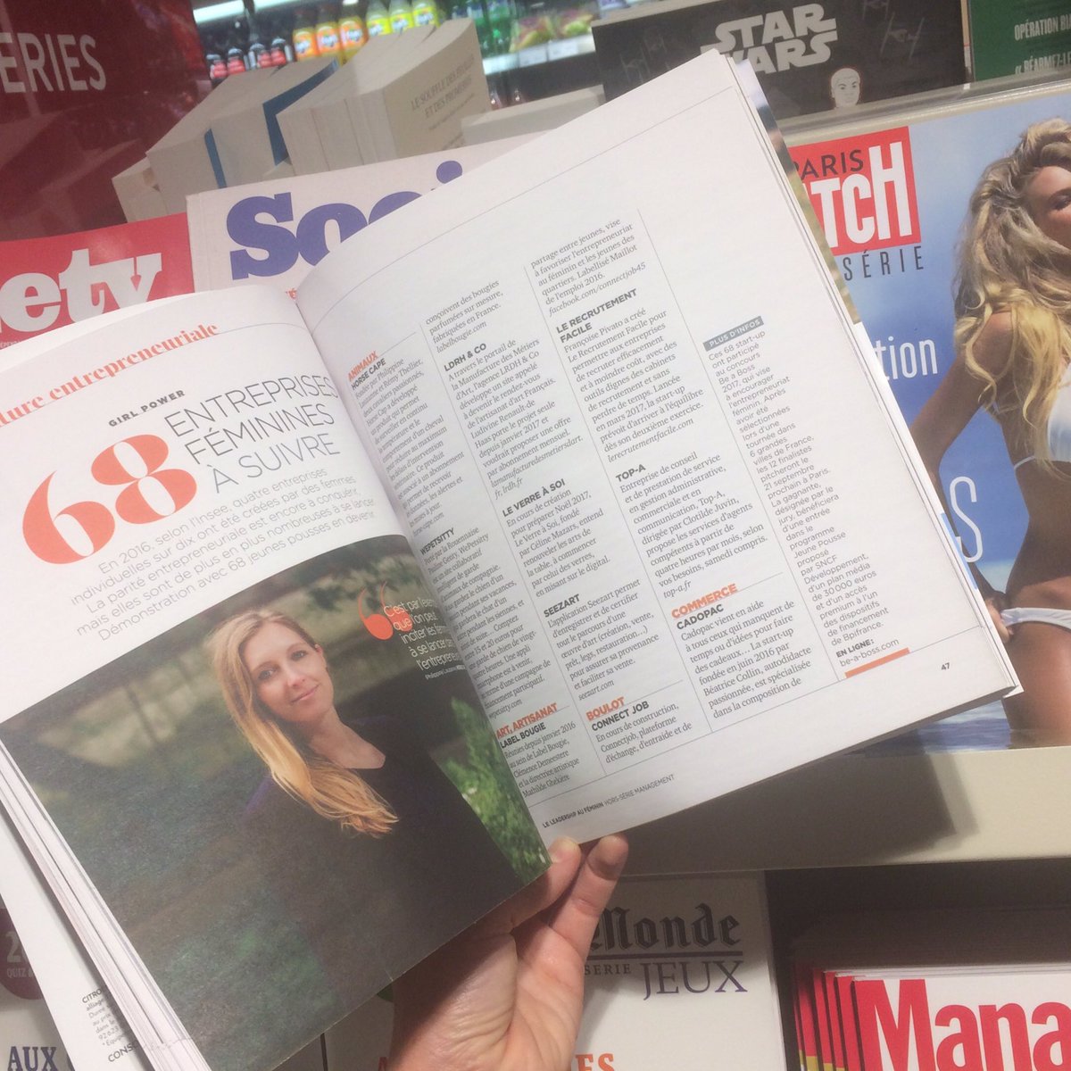 Retrouvez nous dans le HS de <a href="/ManagementMag/">MANAGEMENT Magazine</a> : 68 entreprises féminines à suivre 👉🏼👭👬👈🏼 #balancedgender #leadership #startup #frenchtech