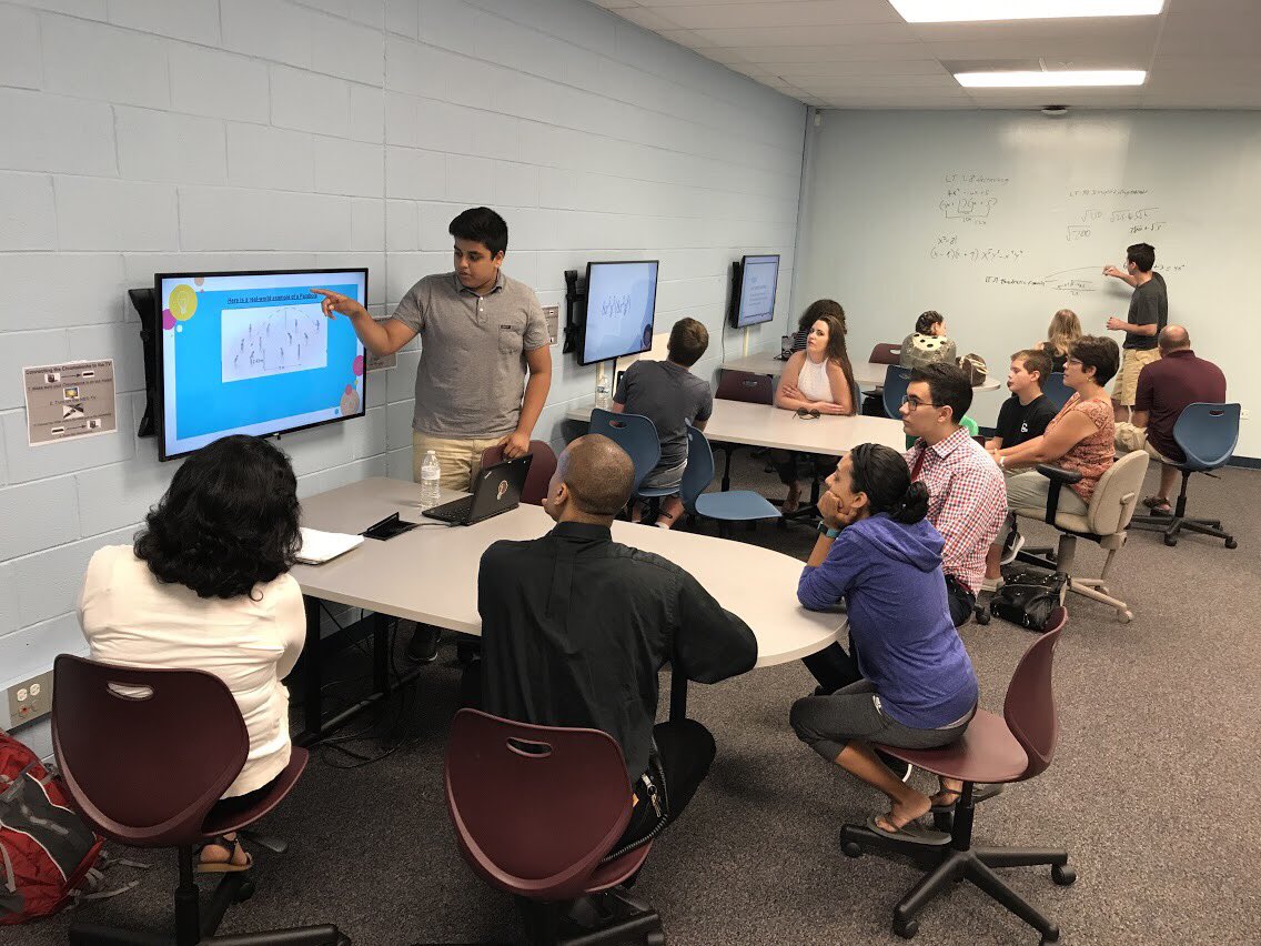 JimPa23's tweet photo. Summer school algebra 1 final features a 'showcase of knowledge' for parents, admin, and building staff. #VHNFG @District128 #MTBoS https://t.co/z7YohtLp38