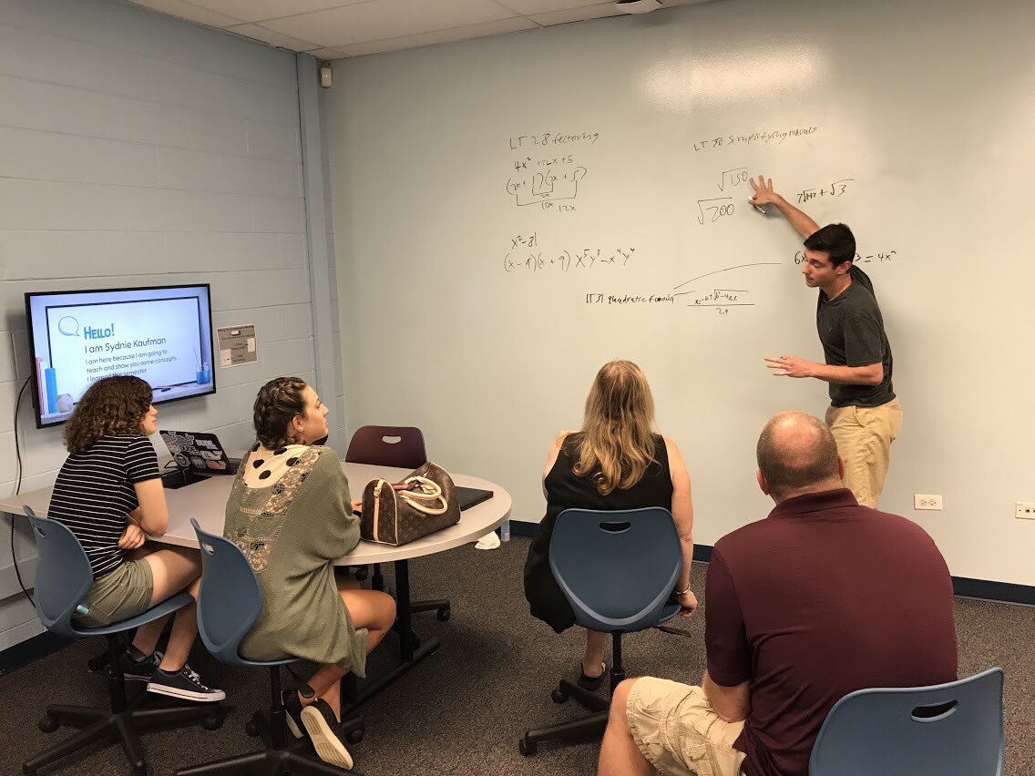 JimPa23's tweet photo. Summer school algebra 1 final features a 'showcase of knowledge' for parents, admin, and building staff. #VHNFG @District128 #MTBoS https://t.co/z7YohtLp38