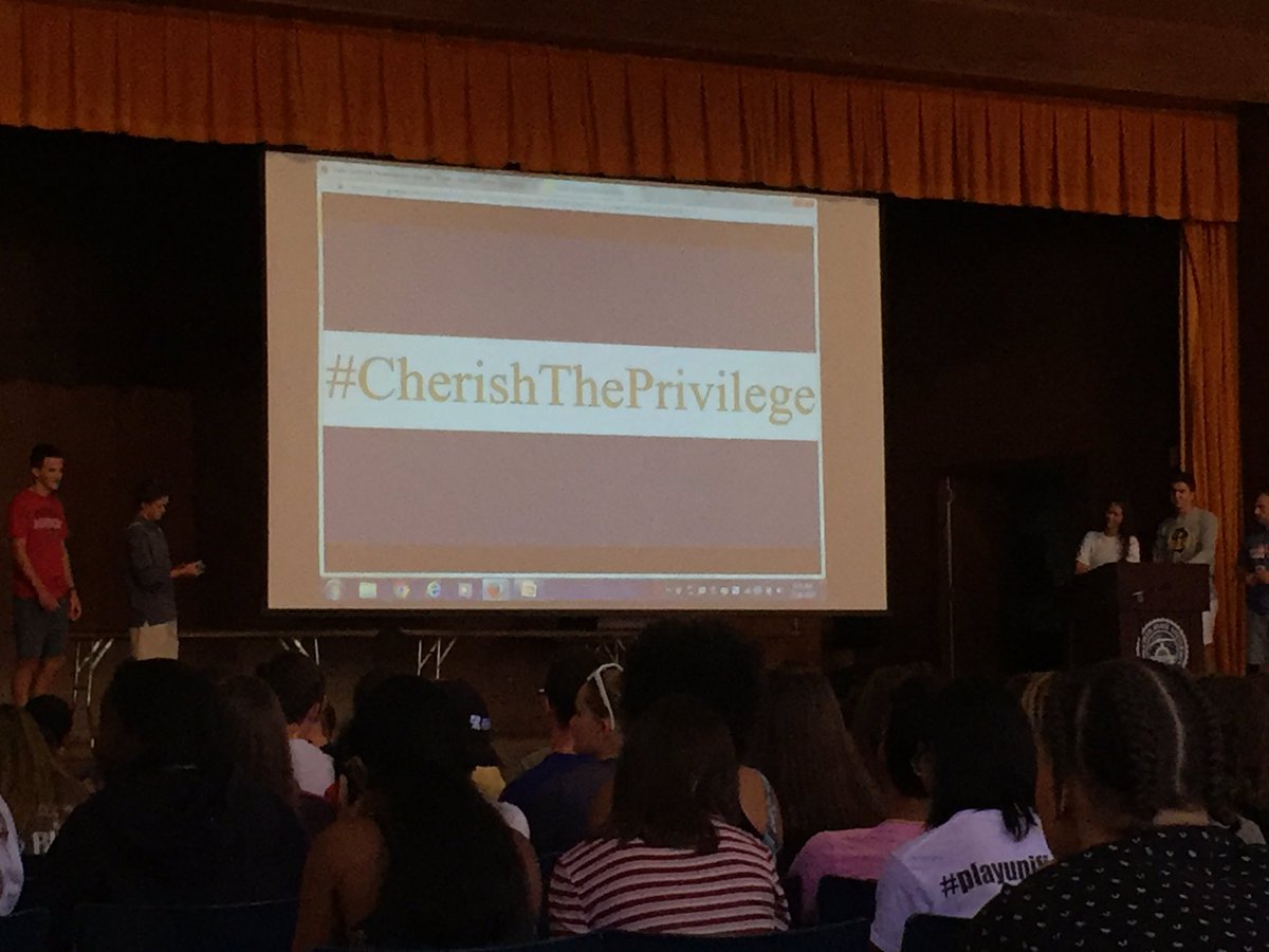 neslconference's tweet photo. Student delegates from @NYSPHSAA remind #NESLC17 to #CherishThePrivilege of involvement in sports & activities!! #MyReasonWhy https://t.co/XVALWMtLPu